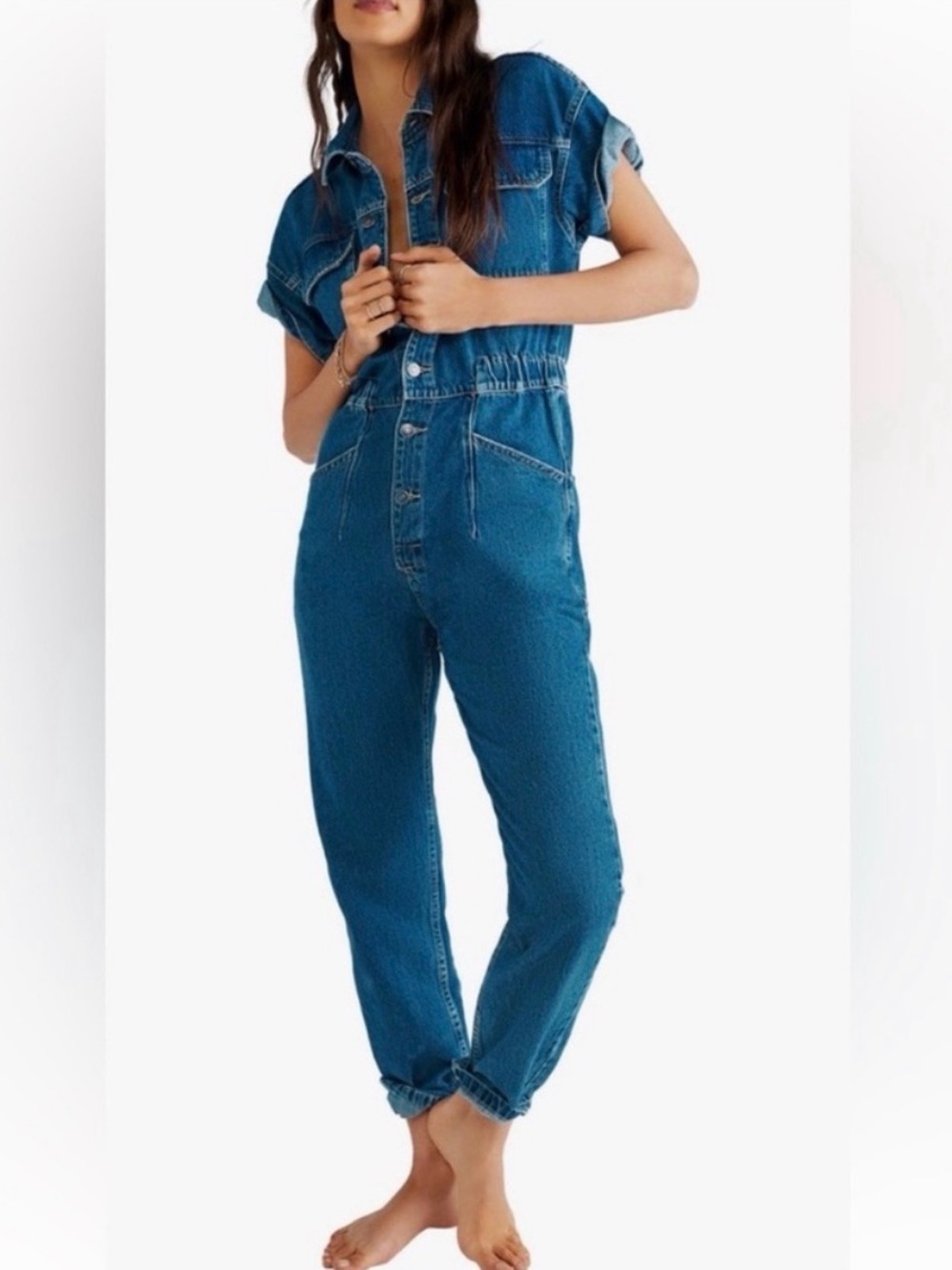 Denim We the Free Marci Jumpsuit